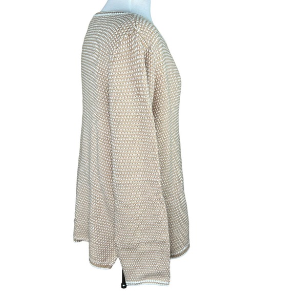 J. Crew Women’s Camel & Ivory Merino Wool Blend Sweater XXL NWT - Picture 3 of 12